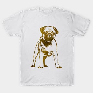 Golden Pug Puppy T-Shirt